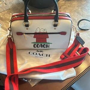 Limited edition coach snoopy bag